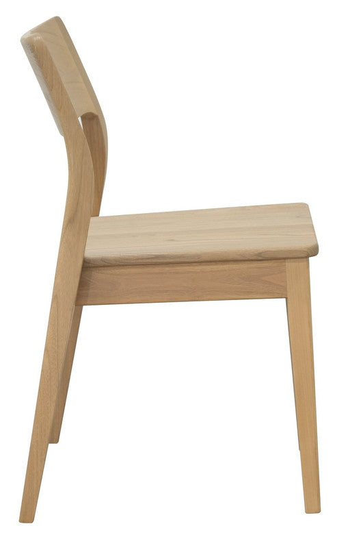 Solid Oak Dining Chair - Set of 2 (White)