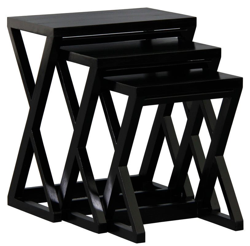 Nest of Tables - Set of 3 (Black) | Side Tables