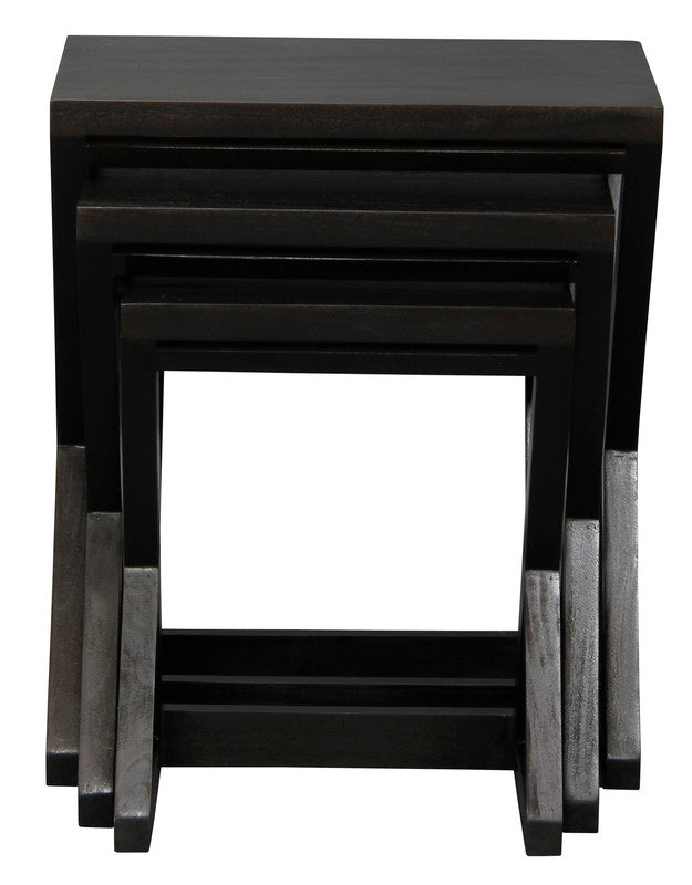 Nest of Tables - Set of 3 (Black) with Side Tables
