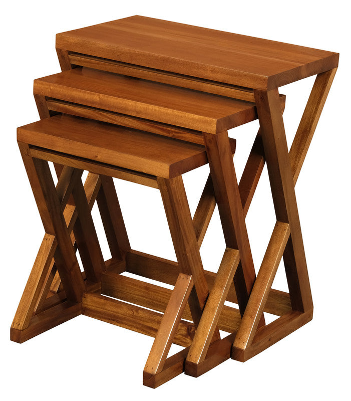 Nest of Tables - Set of 3 (Black) - Black colour