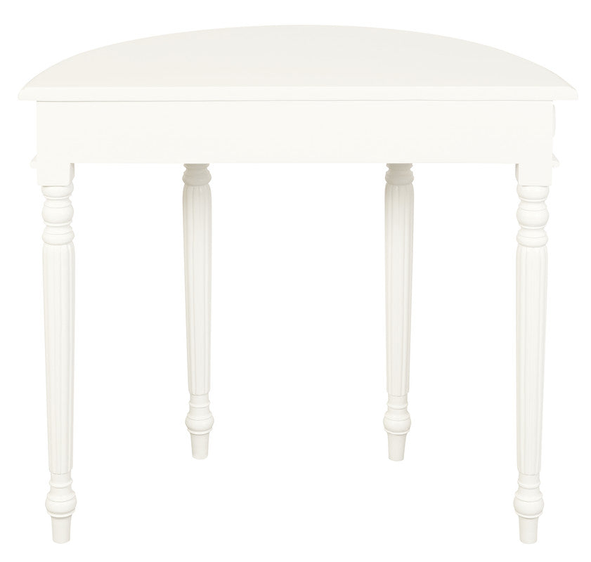 Turn Leg Half Round Sofa Table  (Black)
