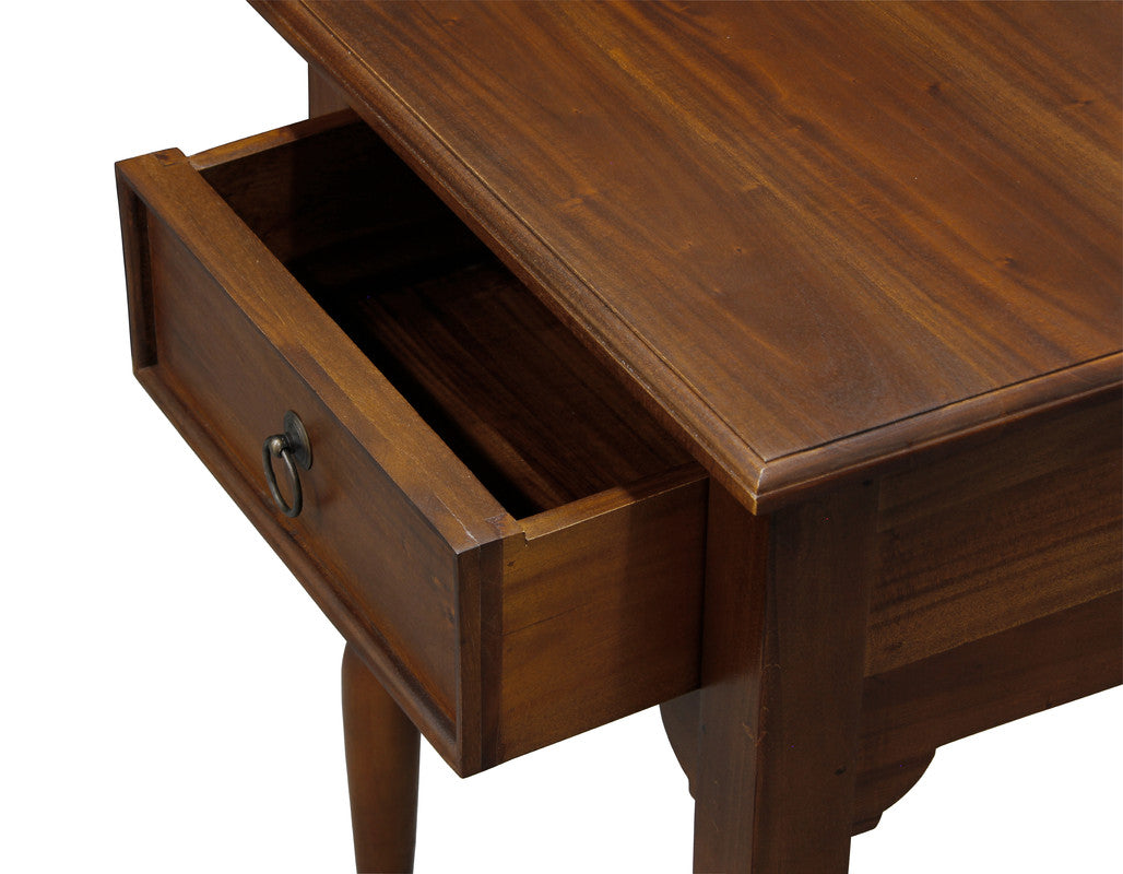 Side Tables - Turn Leg 1 Drawer Side Table (Black)