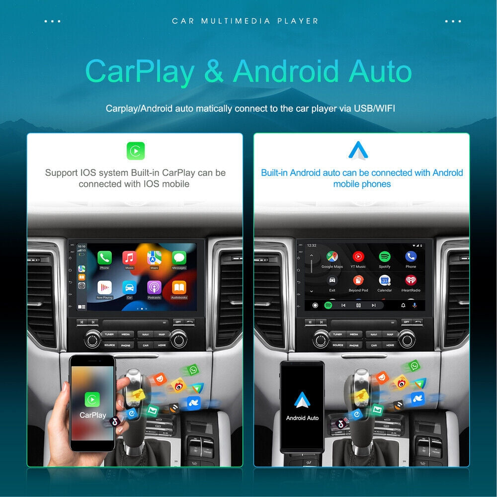 7" Car Radio Gps Fm Rds Wifi With Rear Camera, Android Ios Carplay