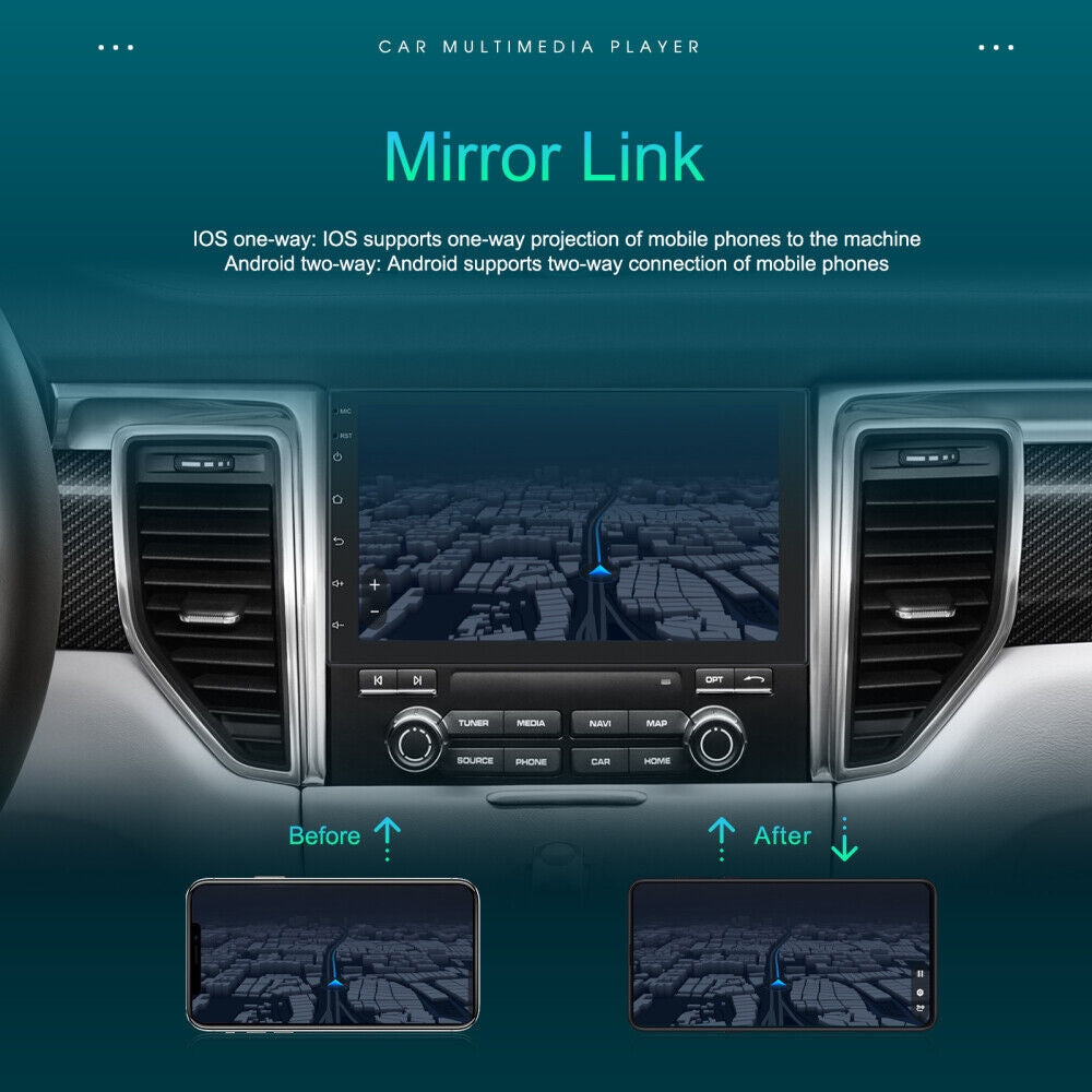 7" Car Radio Gps Fm Rds Wifi With Rear Camera, Android Ios Carplay