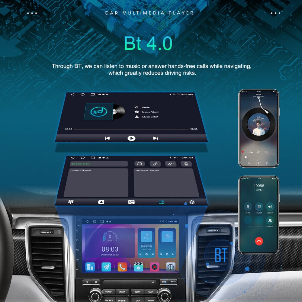 7" Car Radio Gps Fm Rds Wifi With Rear Camera, Android Ios Carplay