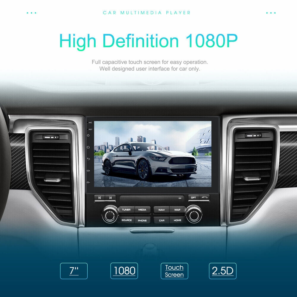 7" Car Radio Gps Fm Rds Wifi With Rear Camera, Android Ios Carplay