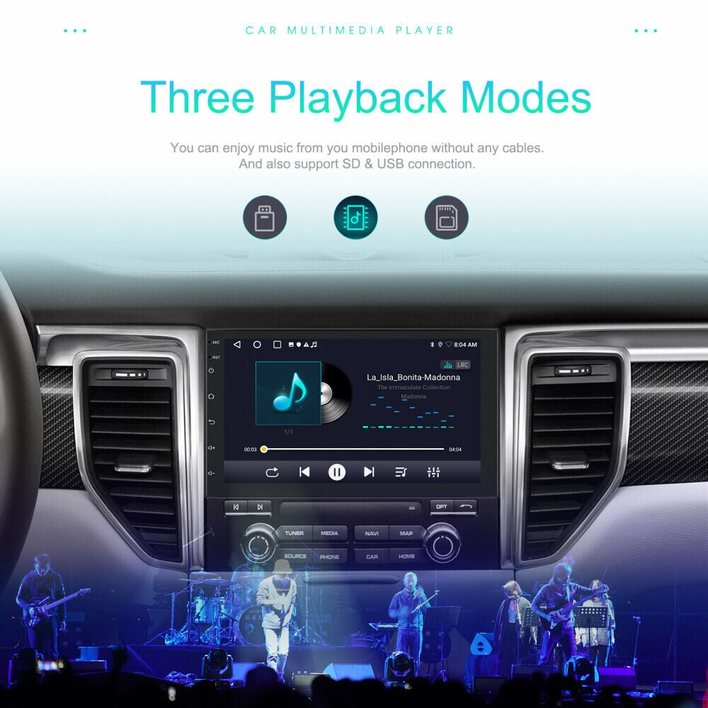 7" Car Radio Gps Fm Rds Wifi With Rear Camera, Android Ios Carplay
