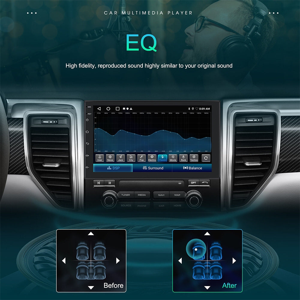 7" Car Radio Gps Fm Rds Wifi With Rear Camera, Android Ios Carplay