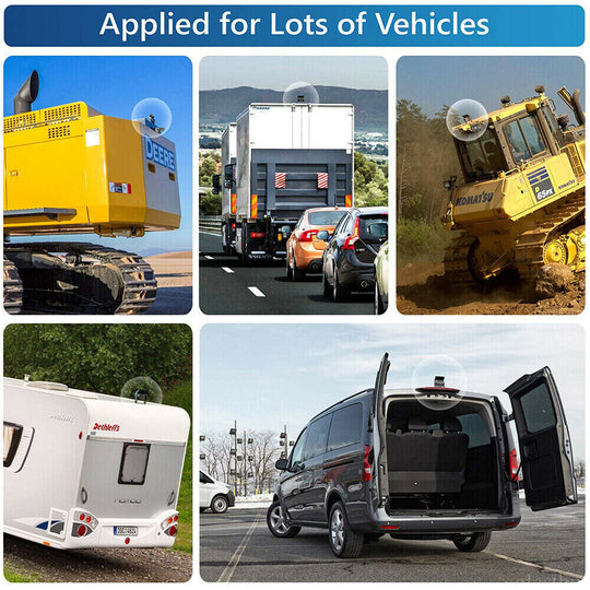 Drive Safe Inch - 7" Waterproof Reversing Monitor Kit for Truck Caravan Safety Camera Display
