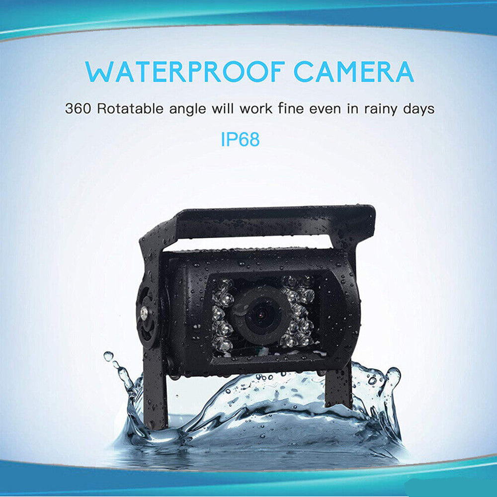 7" Waterproof Reversing Monitor Kit for Truck Caravan Safety Camera Display