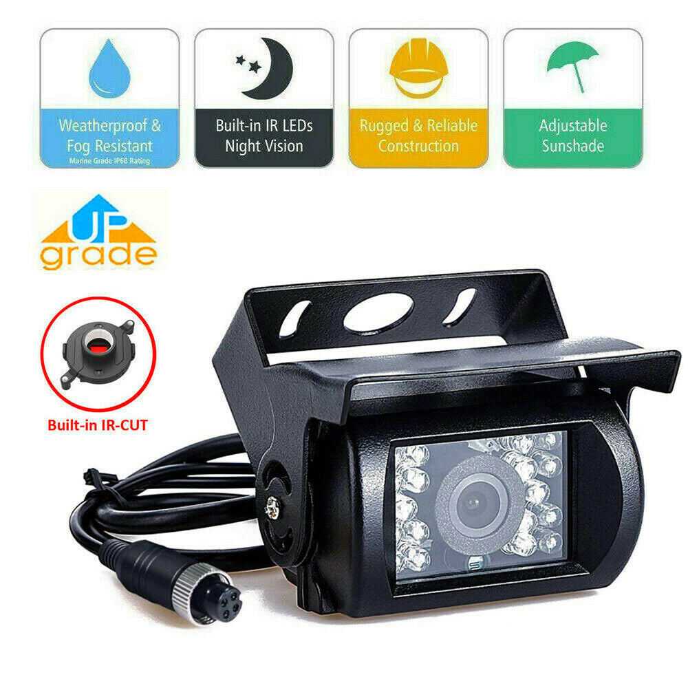 7" Waterproof Reversing Monitor Kit for Truck Caravan Safety Camera Display