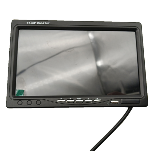 4-Channel 7" Screen Monitor With Reversing Camera Kit For Truck, Trailer, Bus
