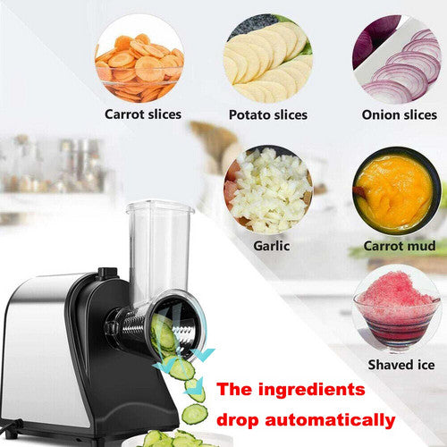 Rotary Drum Grater Chopper Slicer