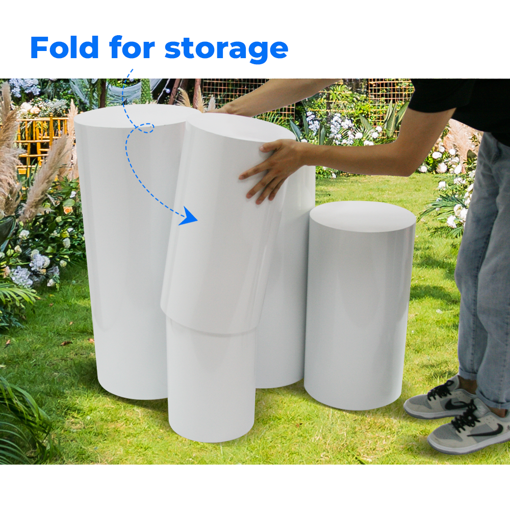Elegant Round Display Stand for Weddings and Events - 5PCS