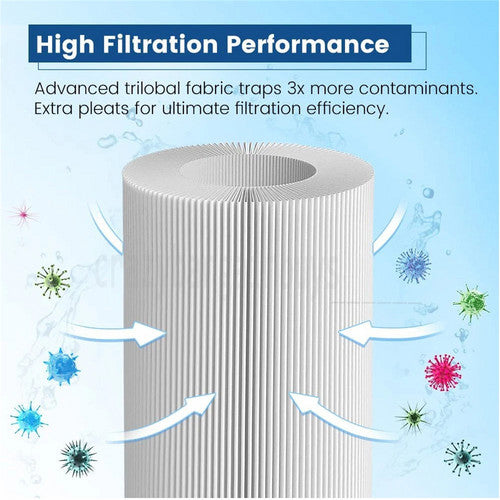 Mattress Toppers - 8Pcs Replacement Vi Filter Cartridge Lay-Z-Spa Filters