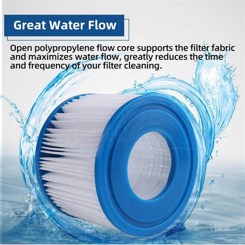 8Pcs Replacement Vi Filter Cartridge Lay-Z-Spa Filters | Mattress Toppers
