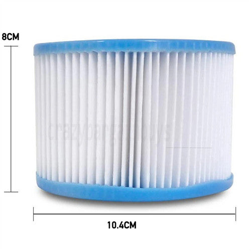 8Pcs Replacement Vi Filter Cartridge Lay-Z-Spa Filters, Mattress Toppers