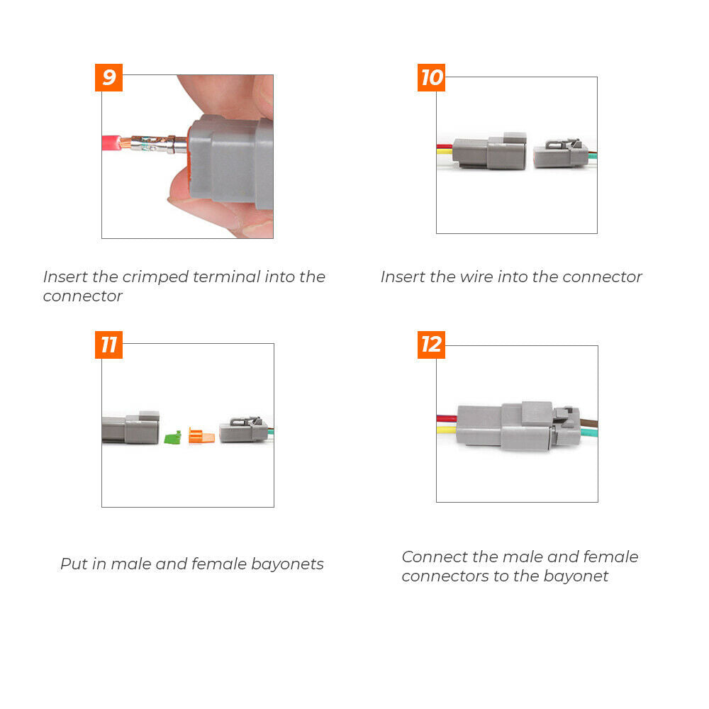 1000Pcs Deutsch DT Connector Plug Kit with Crimp Tool for Auto & Marine