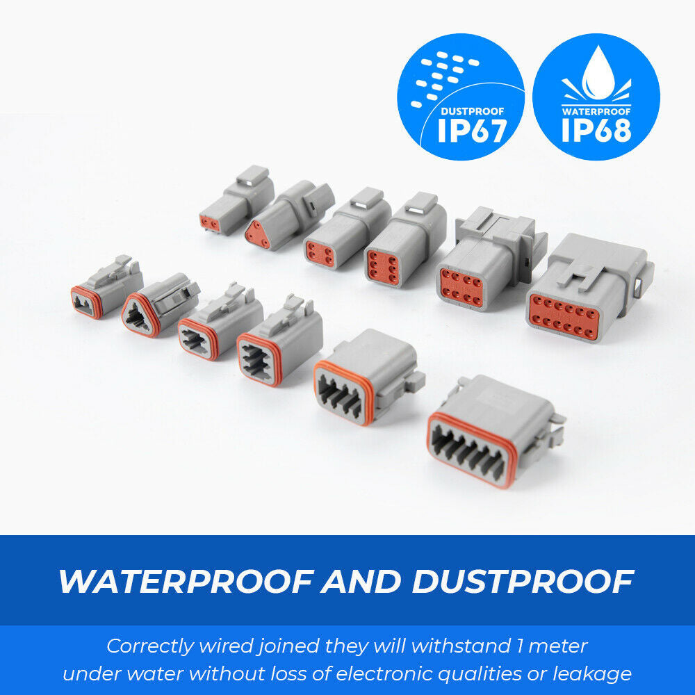 1000Pcs Deutsch DT Connector Plug Kit with Crimp Tool for Auto & Marine