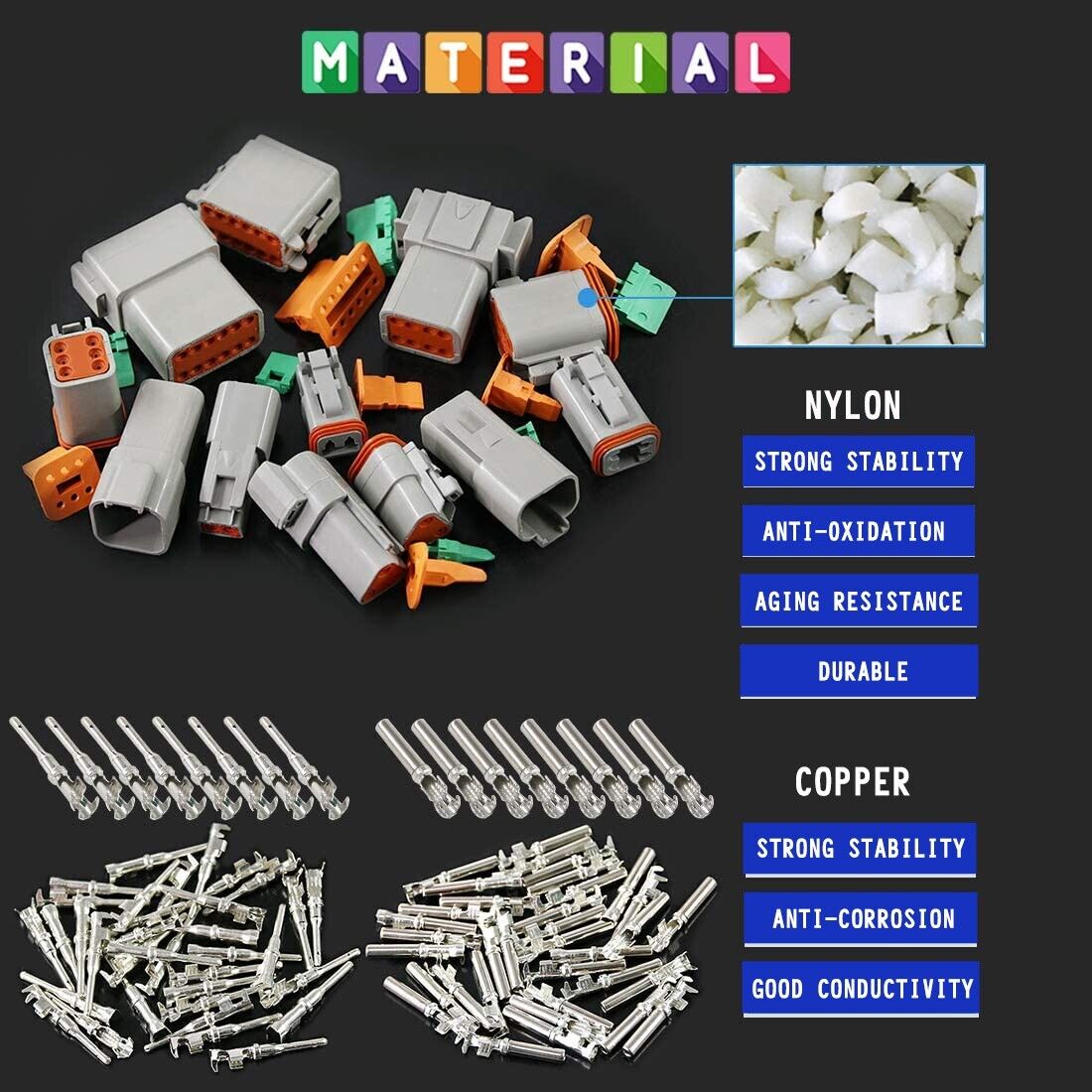 Automotive Repair & Speciality Tools - Au 1000 Pcs Deutsch Dt Connector Kit Contacts 1100Pcs Upgrade