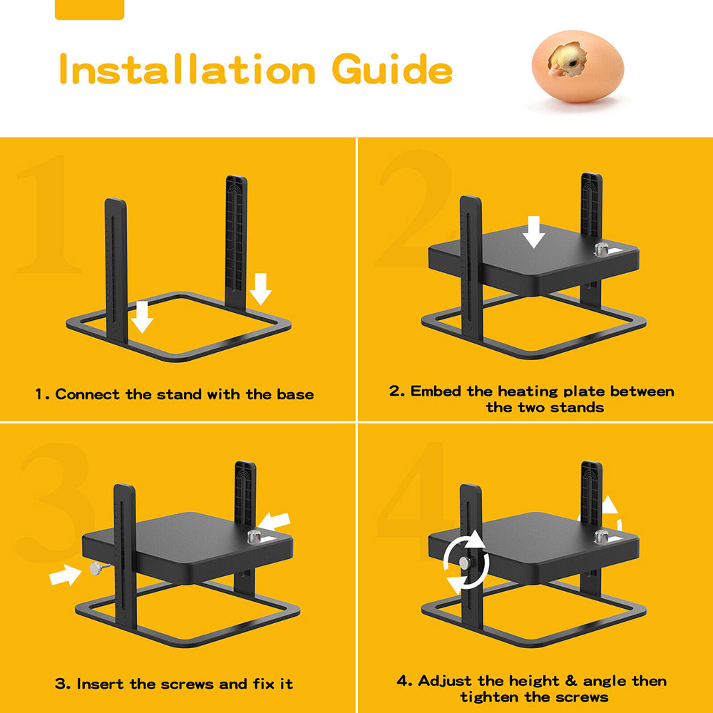 Adjustable Chick Brooder Heating Plate Chicken Coop Duck Poultry Brooder