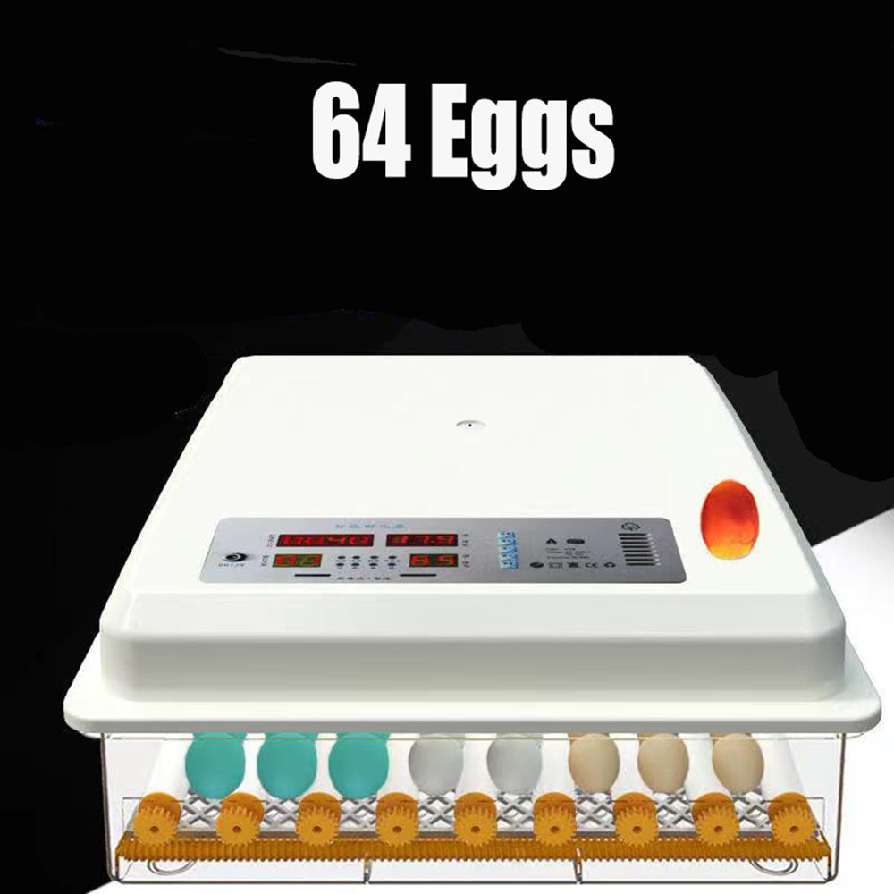 64 Egg Incubator Fully Automatic Digital Thermostat Chicken