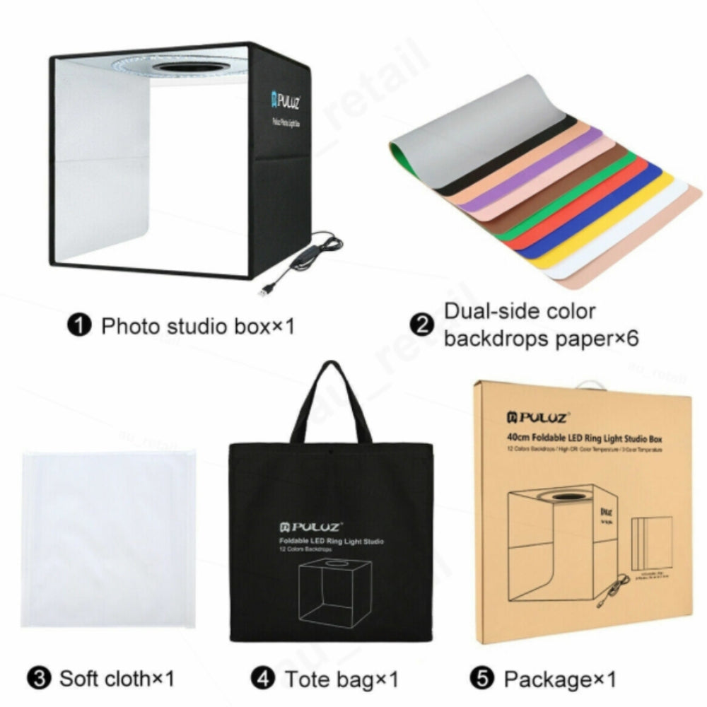 Illuminate Your Shots: Portable 30Cm Photo Studio Led Tent