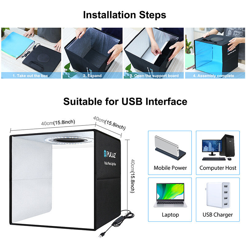 Illuminate Your Shots: Portable 30Cm Photo Studio Led Tent
