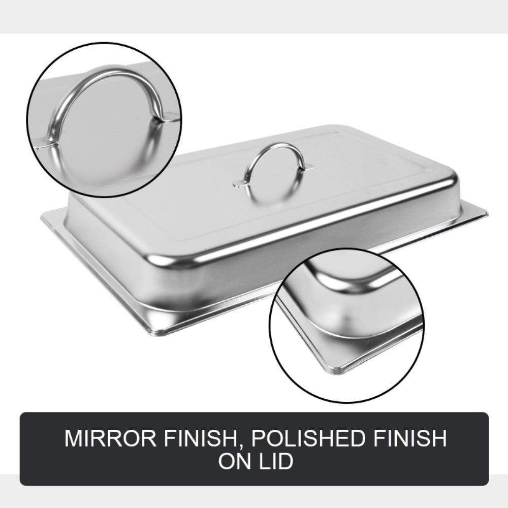 Chafing Dish Set Stainless Steel Warmer, Buffet Pan Bain Marie