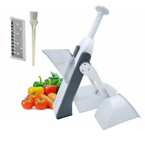 4In1 Multifunctional Kitchen Chopping Artifact Vegetable Slicer Food Chopper Grey/Orange