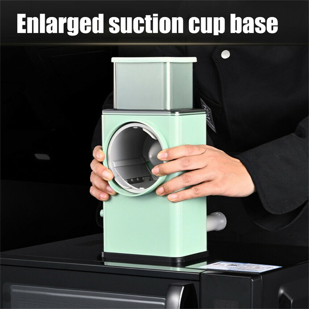 Manual Rotary Drum Grater Vegetable Slicer