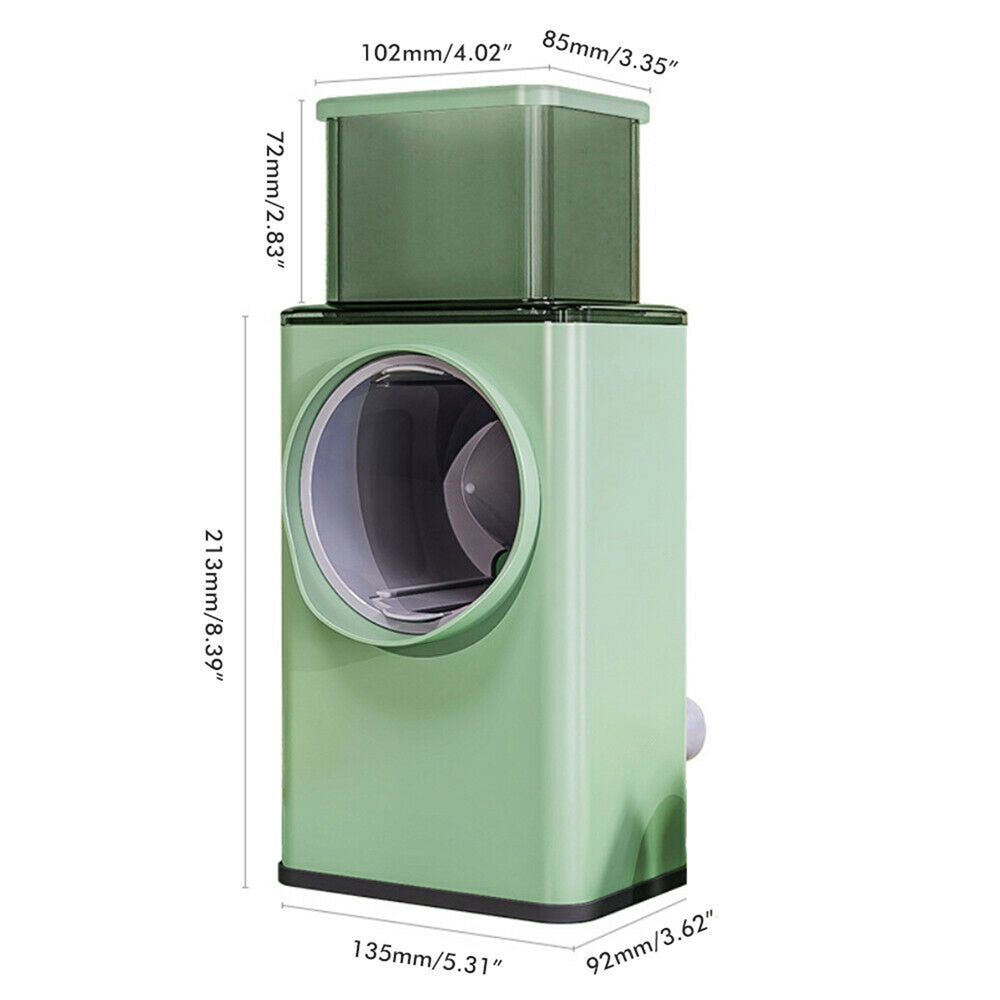Manual Rotary Drum Grater Vegetable Slicer