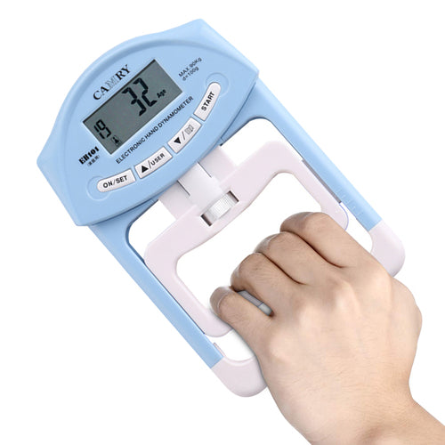 Digital Hand Grip Strength Tester Dynamometer Fitness Exercise Tool | Gym Equipment & Accessories