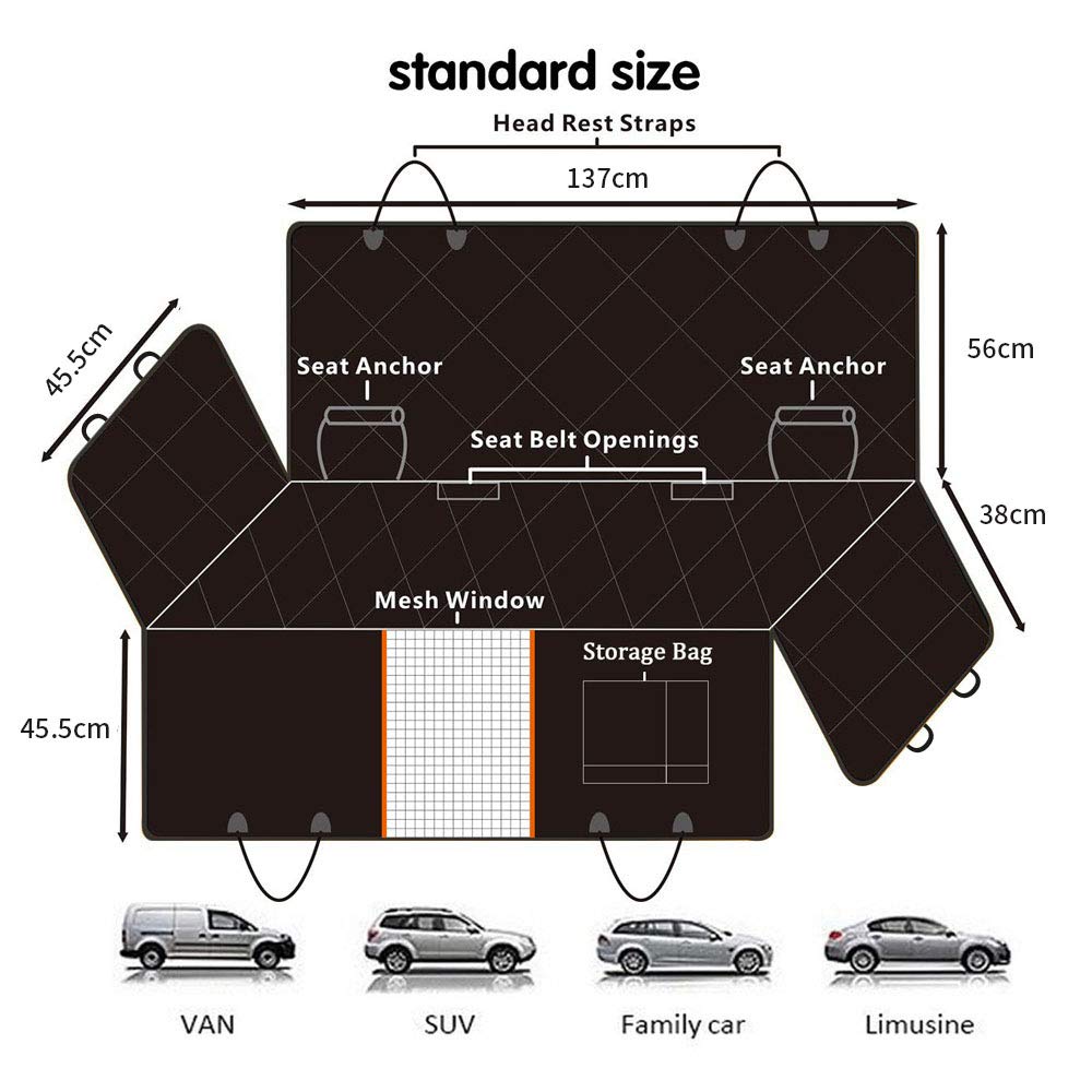 Premium Waterproof Pet Car Seat Cover