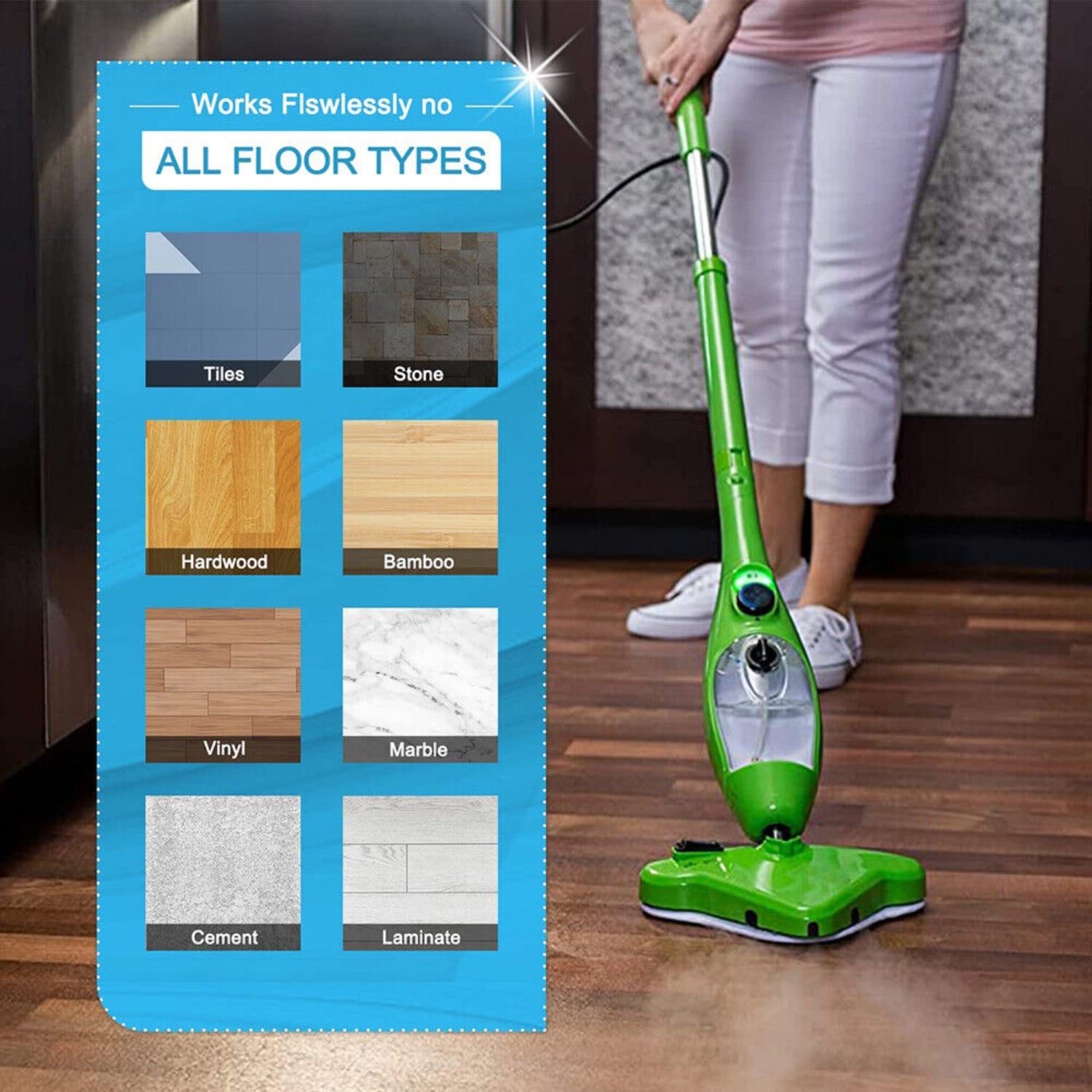 5Pcs Washable Cleaning Pads For X5 Steam Mop
