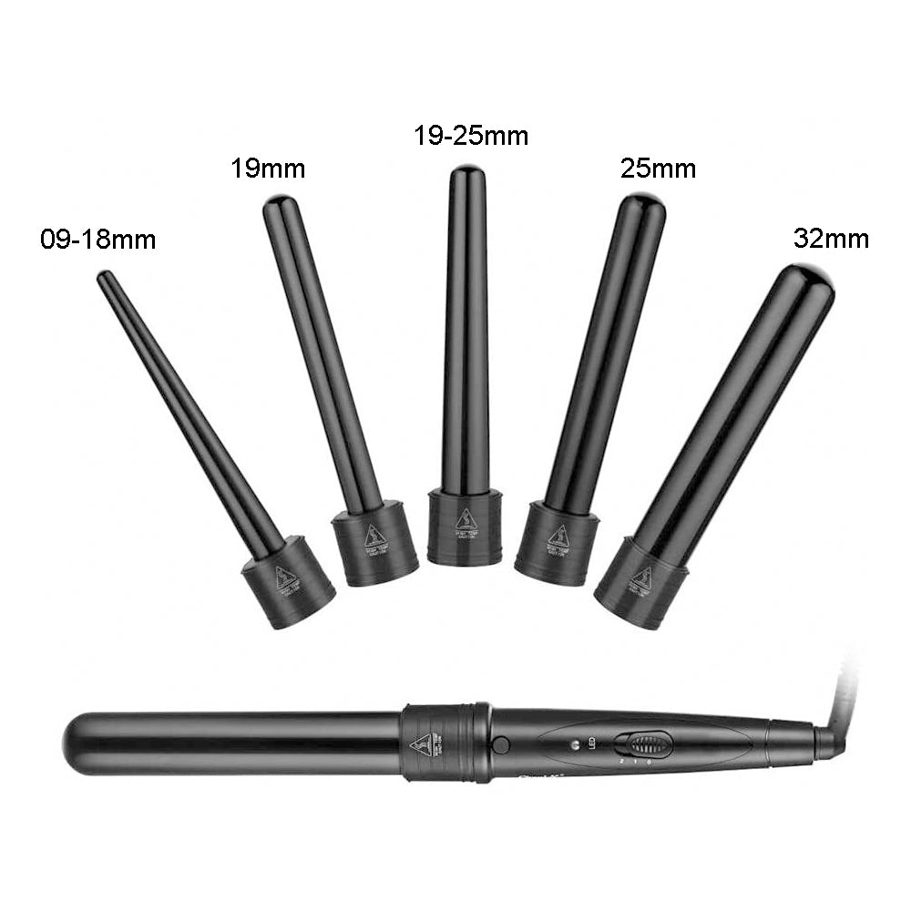 5-In-1 Hair Curler Wand Set Ceramic, Hair Styling Products