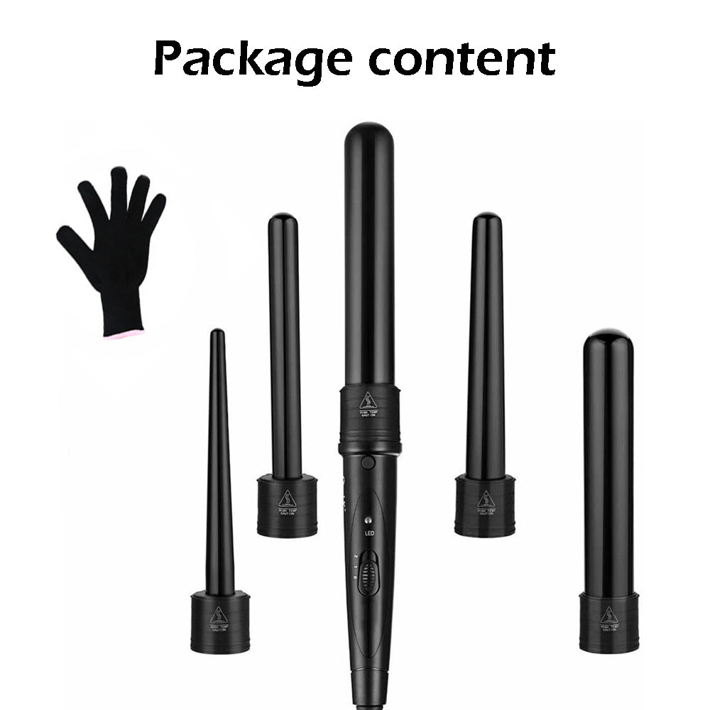 Hair Styling Products - 5-In-1 Hair Curler Wand Set Ceramic - photo 12