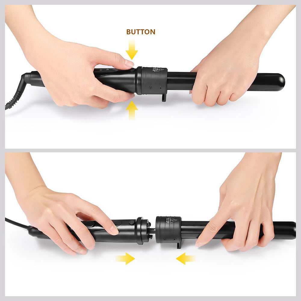 Hair Styling Products - 5-In-1 Hair Curler Wand Set Ceramic