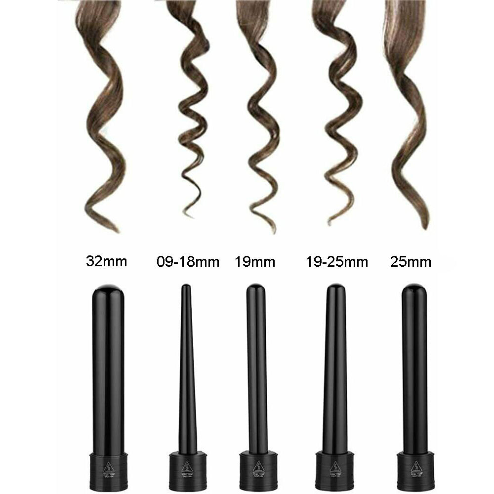 5-In-1 Hair Curler Wand Set Ceramic | Styling Curling Iron Roller