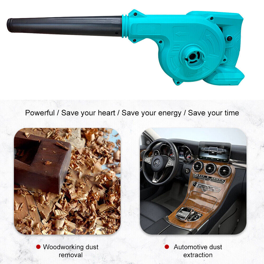 Cordless Electric Leaf Blower Home Car Dust Remove For 18V Makita Battery