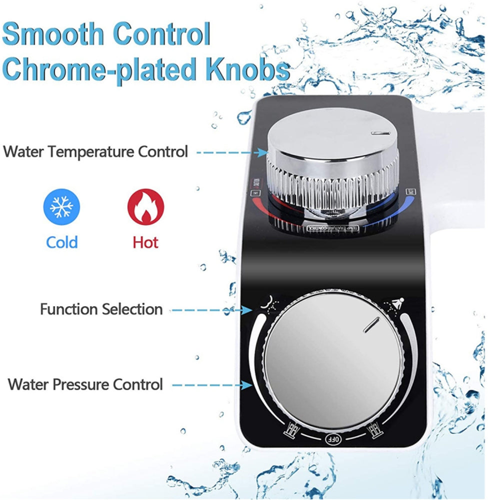 Bidet Toilet Seat Dual Nozzles Self-Cleaning