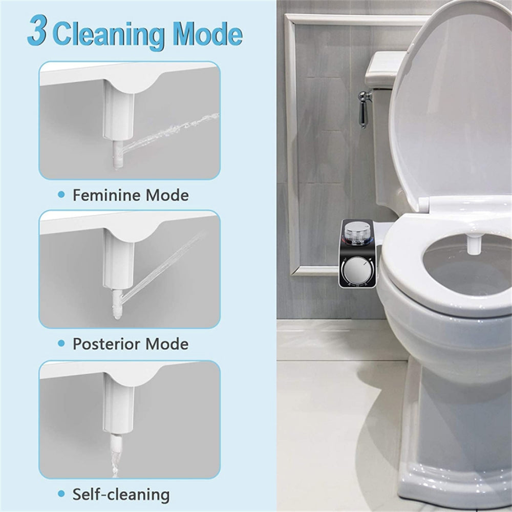 Bidet Toilet Seat Dual Nozzles Self-Cleaning