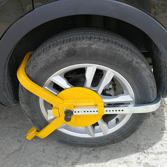 Heavy Duty Wheel Defender Clamp Tyre Lock For Car Caravan Trailer - Camp Safety Equipment