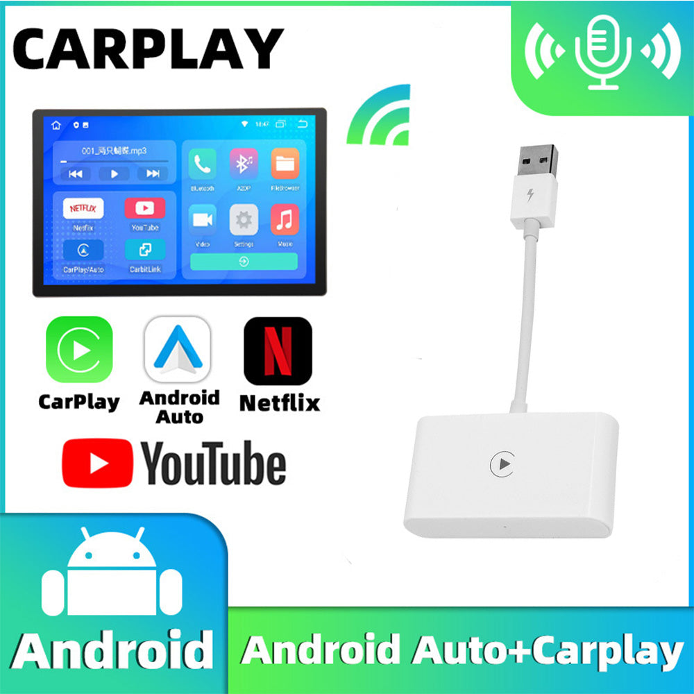 Wireless Carplay Adapter Dongle For Apple Ios Android Navigation Radio, Upgrade