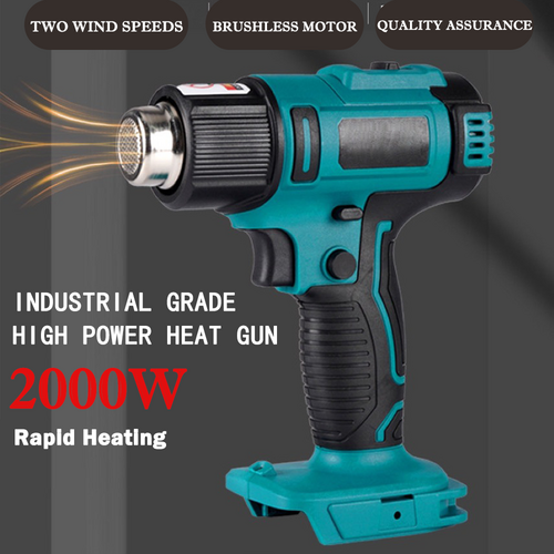 2000W Electric Hot Air Heat Gun with Nozzles Cordless Handheld For Makita 18V AU | Gardening Tools