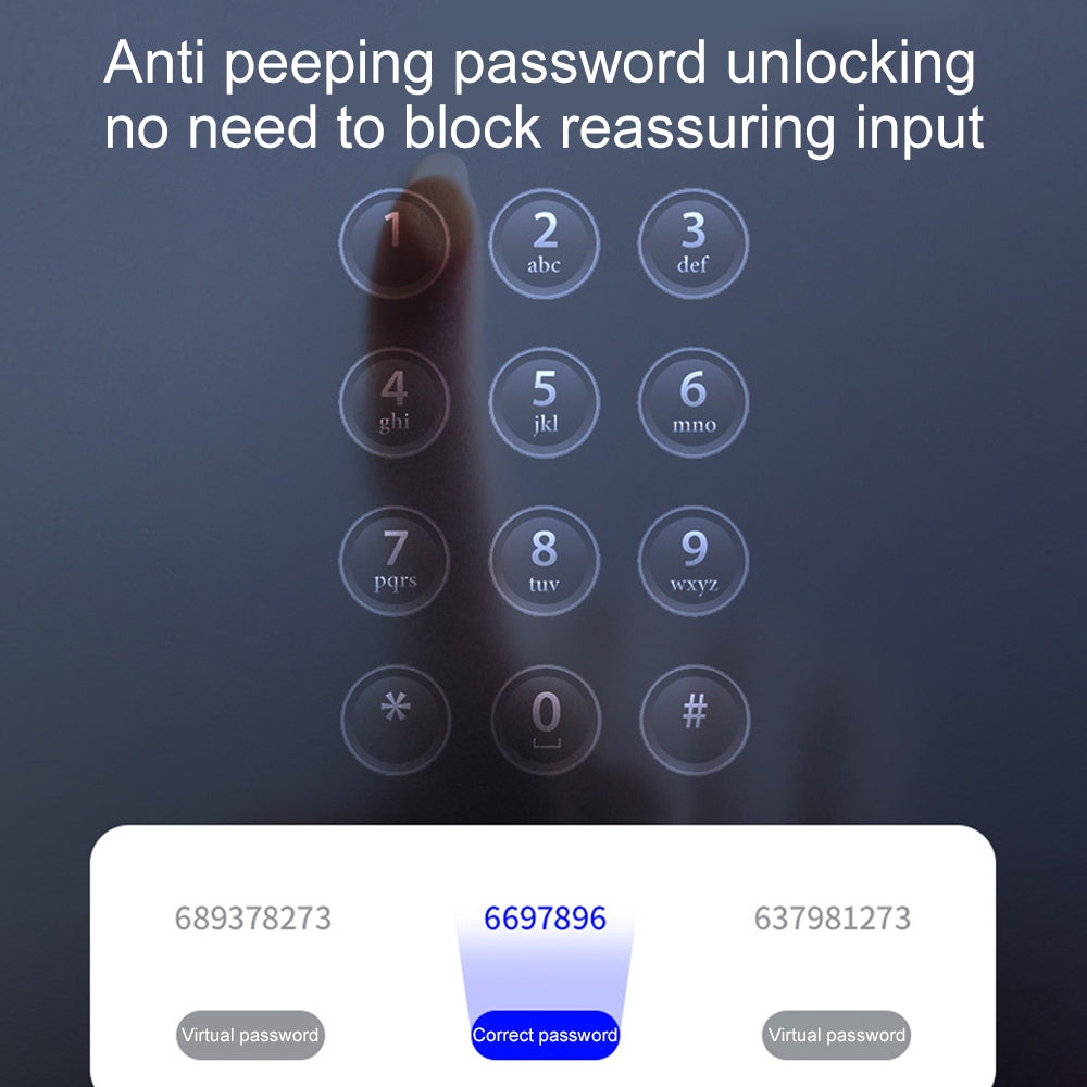 Smart Fingerprint Door Lock Electronic Handle Digital Bluetooth Key APP