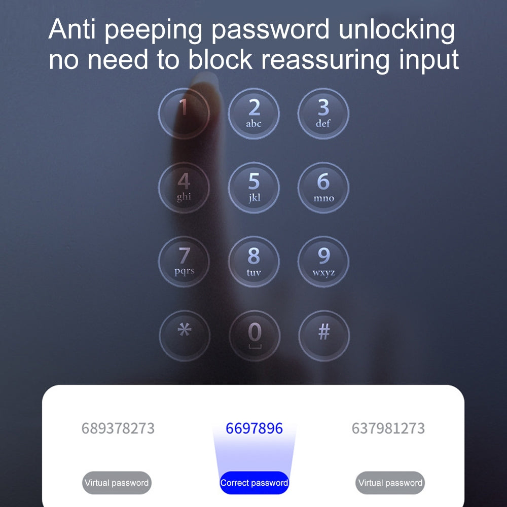 Digital Smart Door Lock with Fingerprint, App, Key Card & Password Access