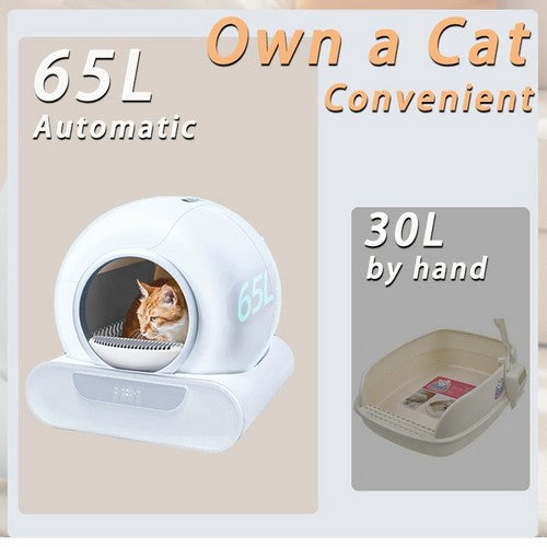 Self Cleaning Cat Litter Box 65L Smart App | Simpledeals