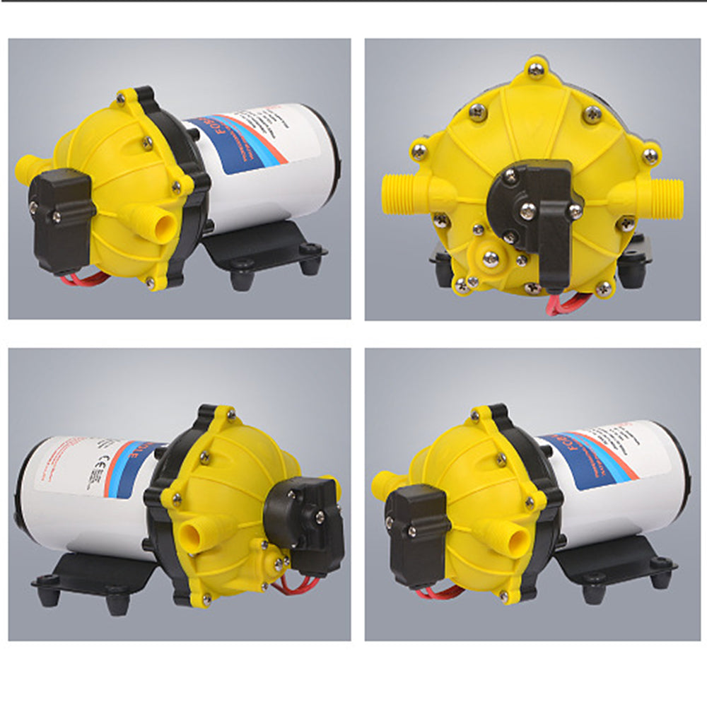 12V Washdown Pump Kit 6.6GPM with Hose and Spray Nozzle
