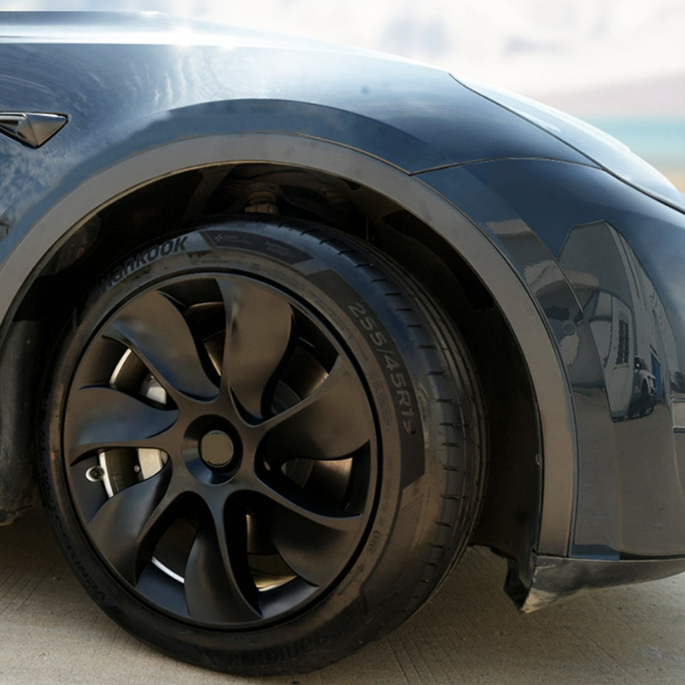 4Pcs 19Inch Black Wheel Cover Caps For Tesla Model Y